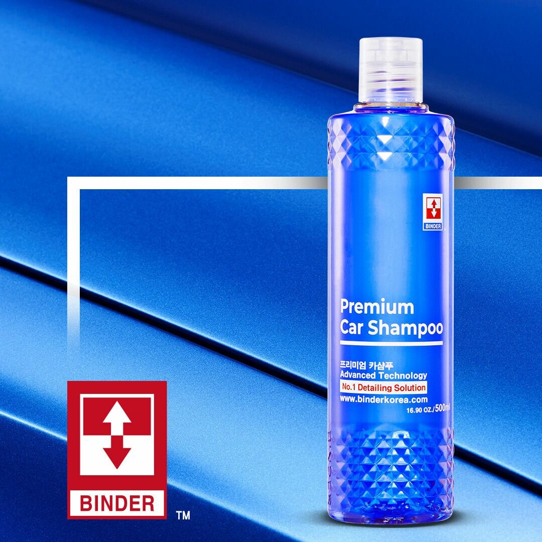 BINDER Premium Car Shampoo 1:500 Нейтральный шампунь-концентрат для ручной мойки (pH 7,5) 500мл