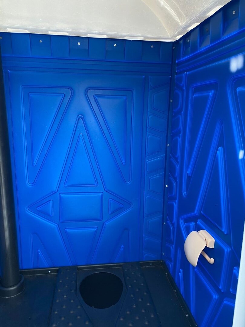 Туалетная кабина "Эталон", синяя, 10 мест, 270 литров, полиэтилен - фотография № 4
