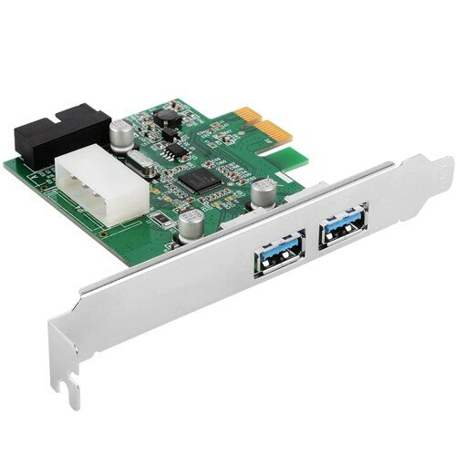 Контроллер USB3.0 Orient VA-3U2219PE PCI-Express на 2 USB Af внешних USB плюс 2 Af внутрених VL805 плюс доп-питание