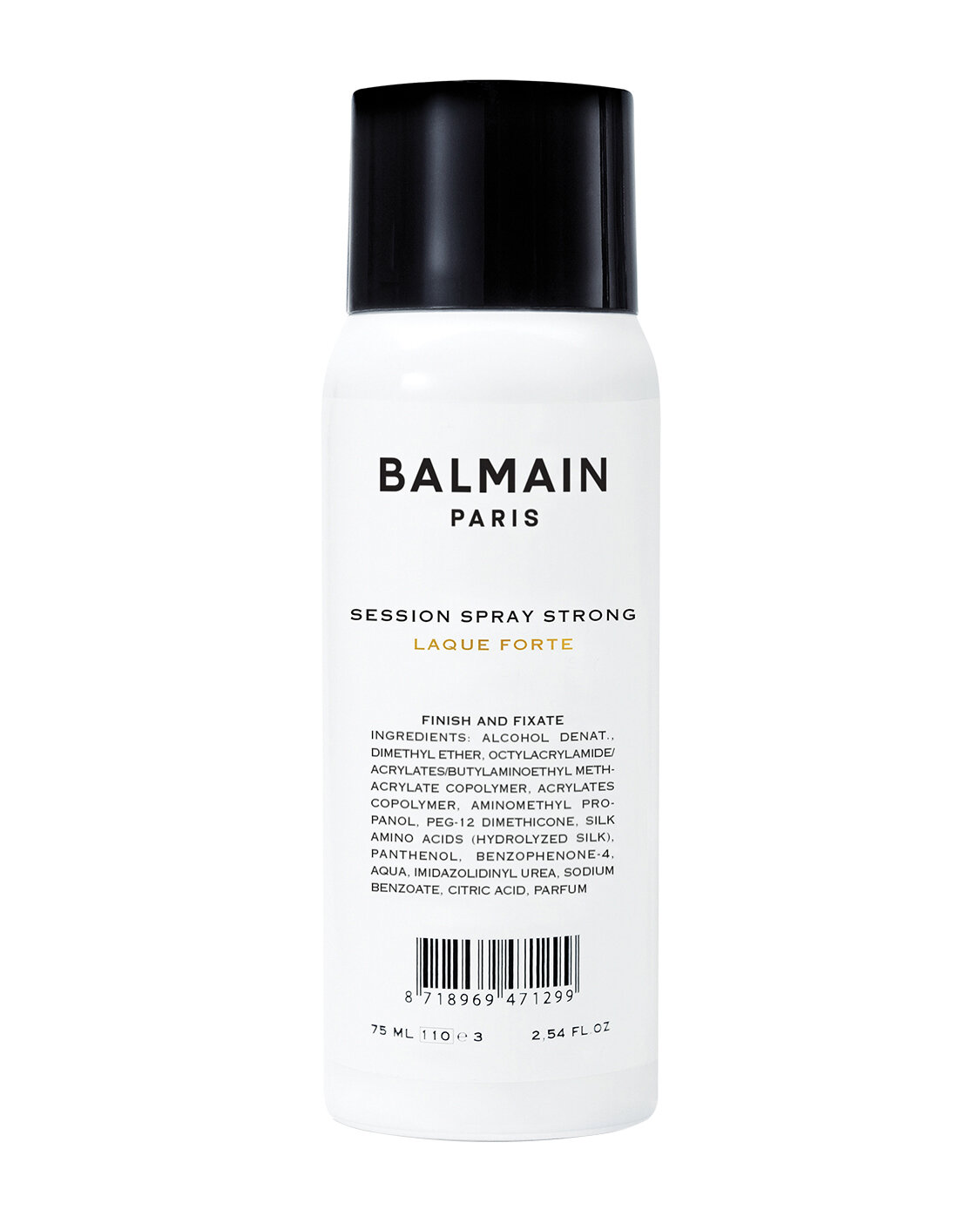 Спрей для укладки волос сильной фиксации Session spray strong Travel Balmain Paris Hair Couture