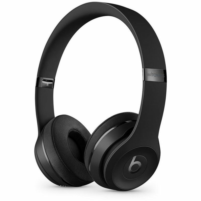 Наушники с микрофоном BEATS Solo3, Bluetooth, накладные, черный [mx432ee/a] - фото №1