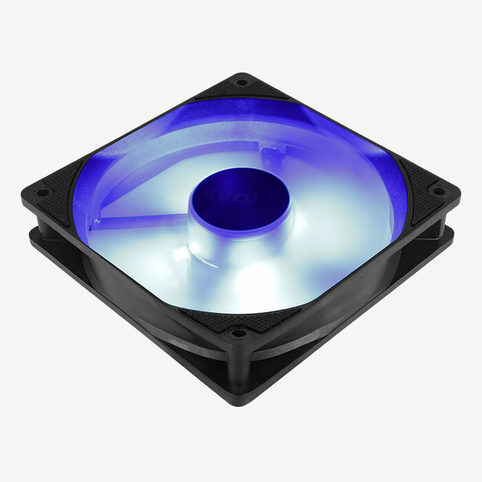 фото Вентилятор для корпуса Aerocool (120x120х25 mm) Motion 12 Plus Blue MOLEX+3-pin (синяя подсветка)