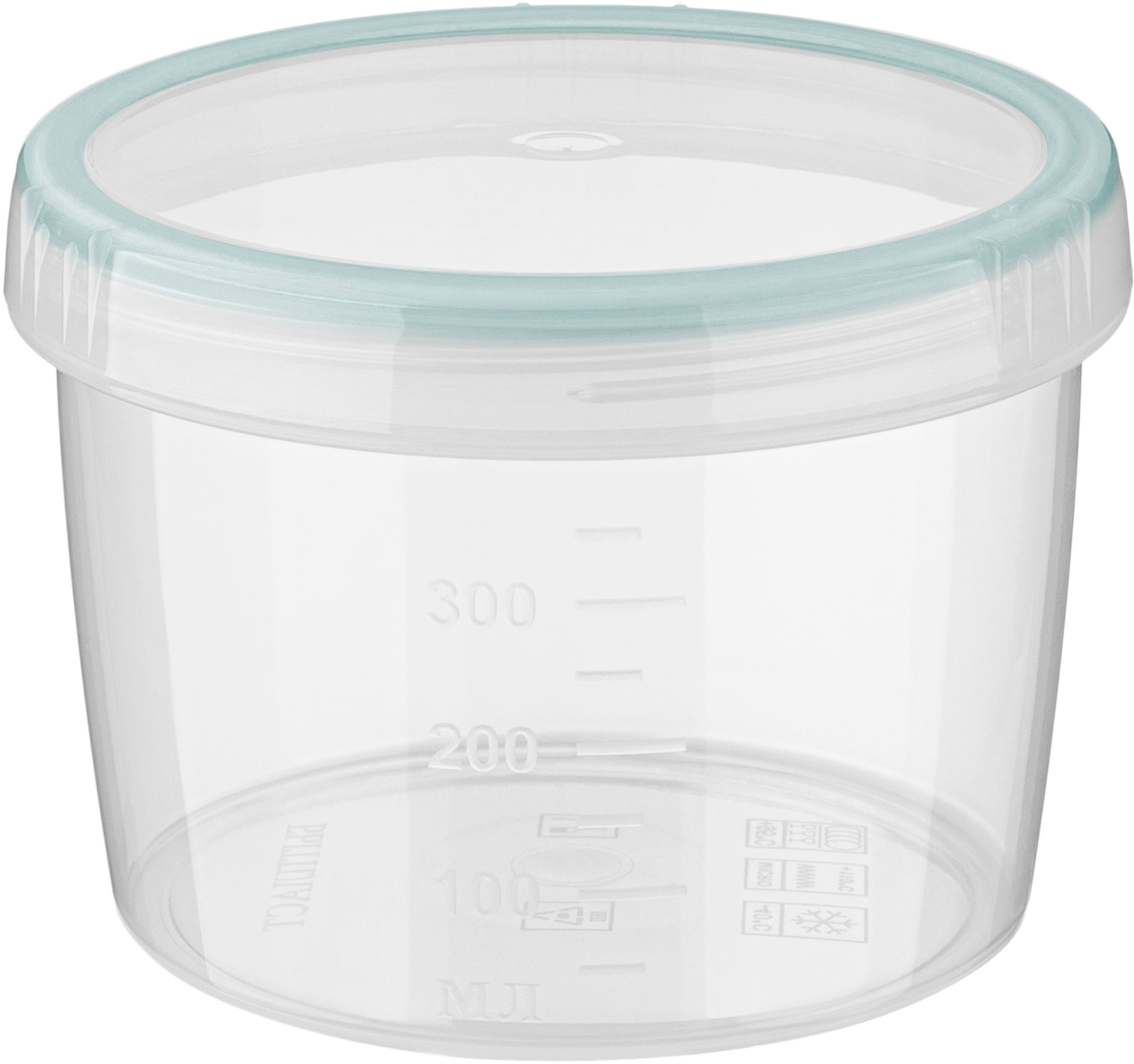 фото Банка Бытпласт Твист с завинчивающейся крышкой низкая 500мл в ассортименте