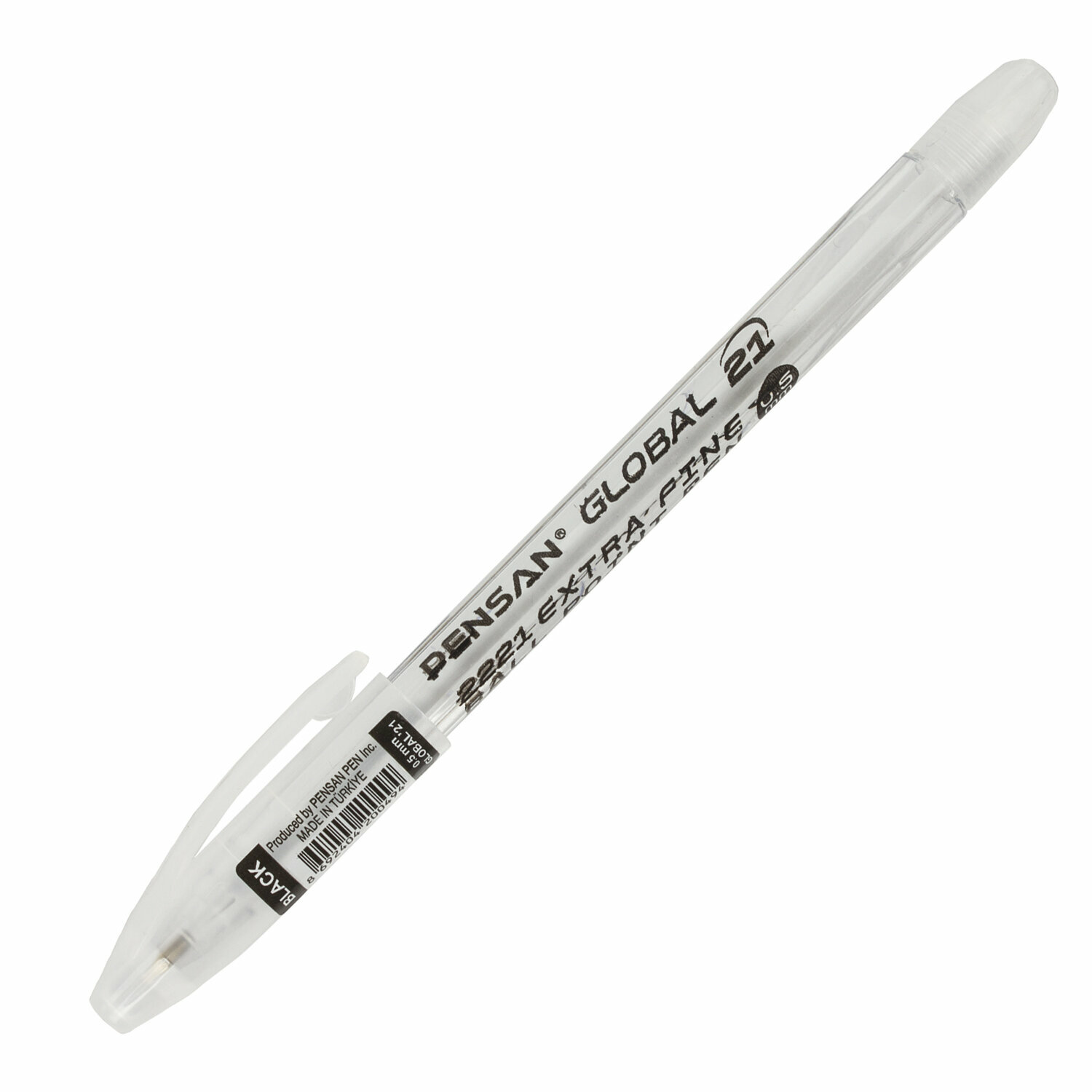 Ручка шариковая 1 шт Pensan "Global-21", черная, 0,5мм