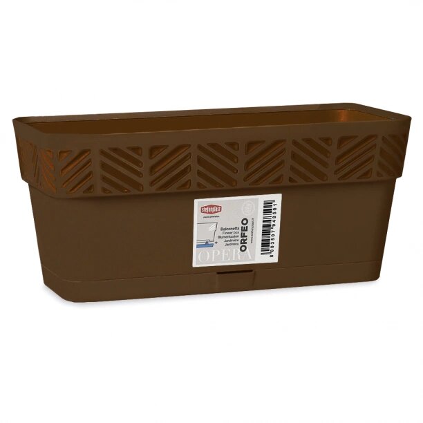 фото Балконный ящик пластиковый "Orfeo" 50 х 18 х 17 см 9,5 л
