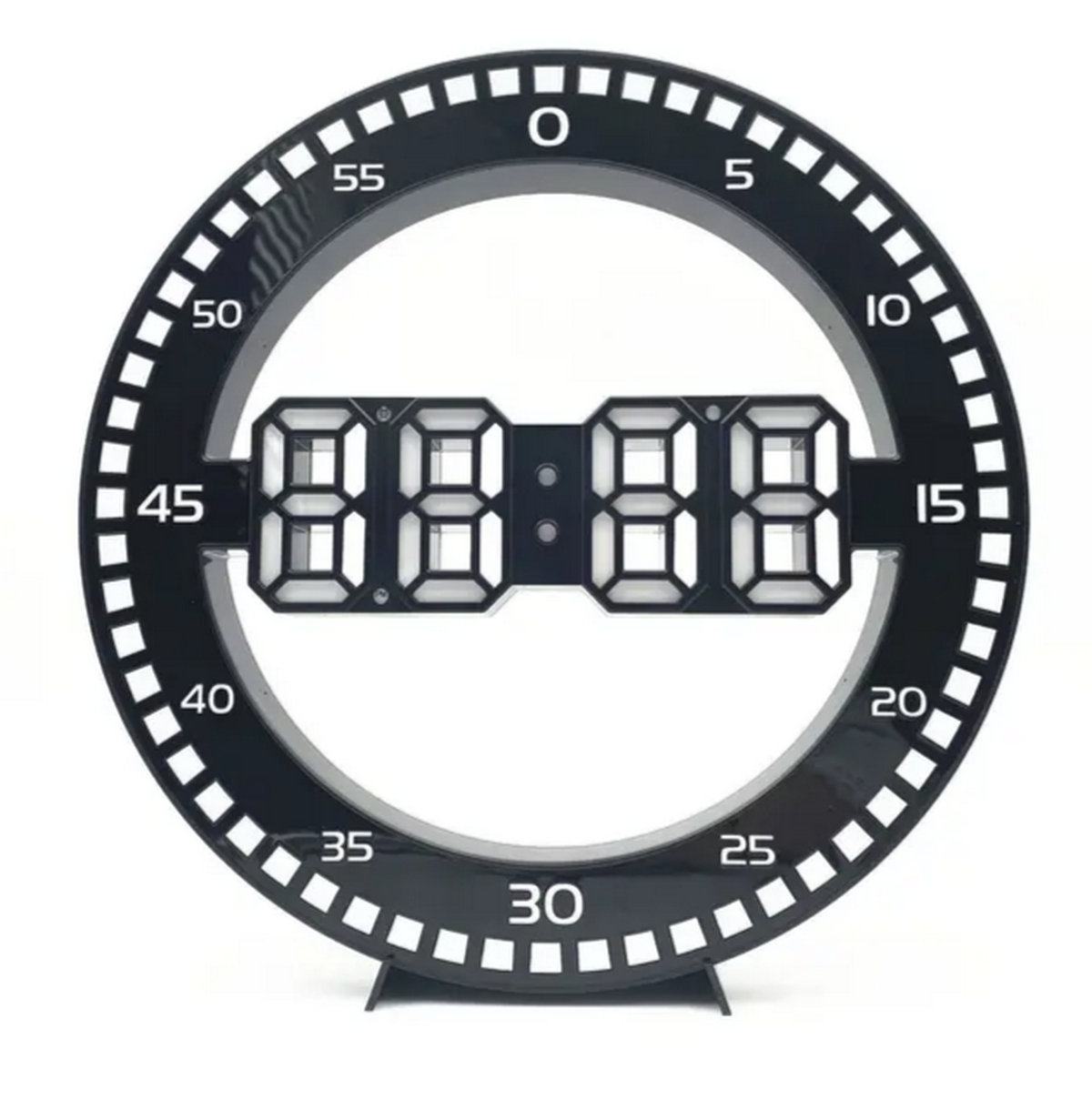 Часы DS-3668L-6 RoHs белое свечение (черный) - фотография № 1