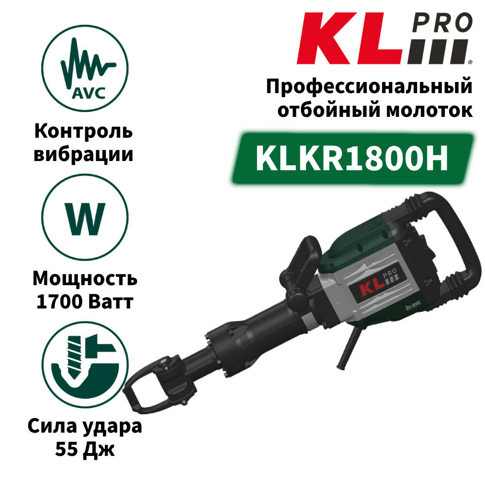 Отбойный молоток KLPRO KLKR1800H