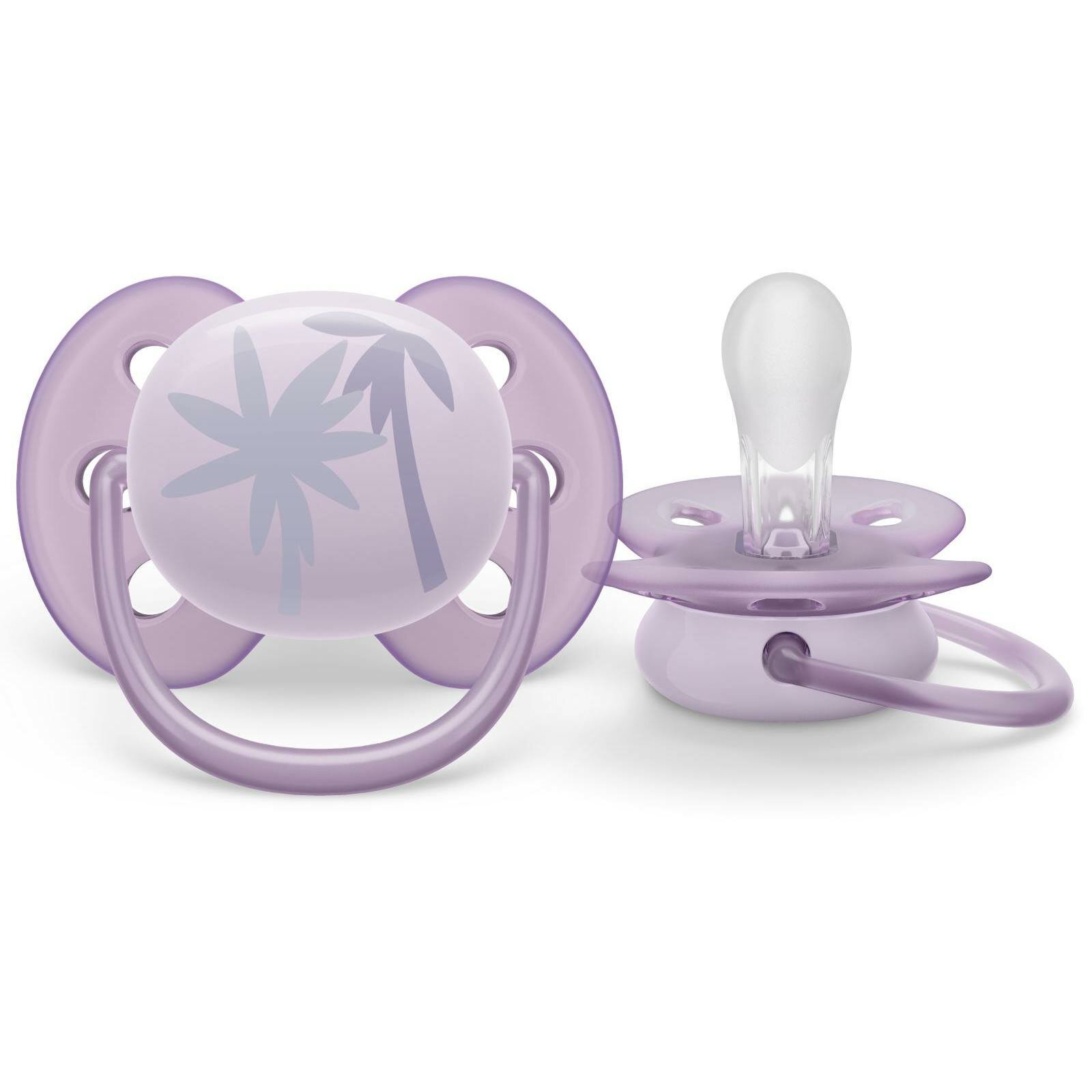 Соска-пустышка силиконовая Philips Avent ultra soft SCF092/03 с футляром для хранения и стерилизации, 0-6 мес, 1 шт.