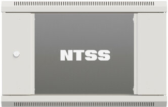 Шкаф коммутационный NTSS Премиум (NTSS-W15U6045GS-2) настенный 15U 600x450мм пер.дв.стекл 60кг серый 365мм 27кг 2