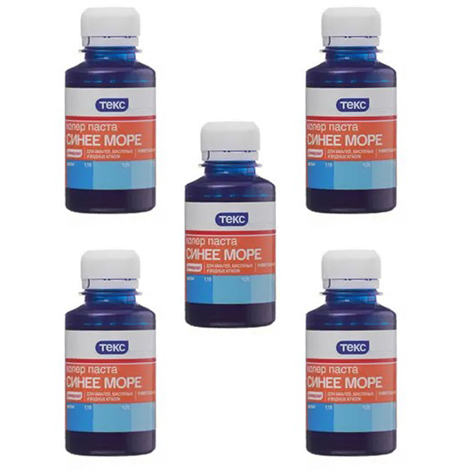 фото Колер паста Текс Универсал синее-море №17 0,1 л (5 шт.)
