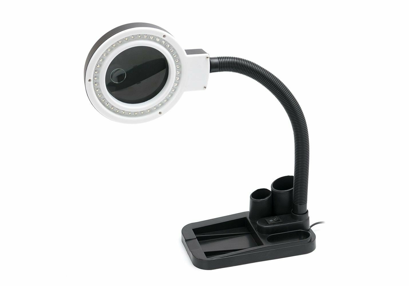 фото Настольная светодиодная лампа с лупой 40 LED, 5/8х