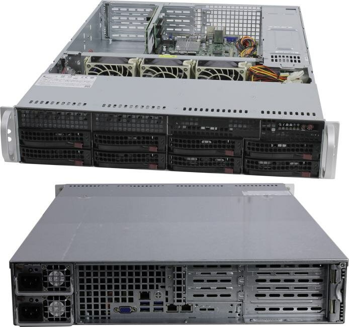 Сервер в корпусе высотой 2U Никс sS9500/pro2U Z0777209 Xeon Silver 4214R/128 ГБ/2 x 240 Гб SSD/2 x 10 Тб HDD/Aspeed AST2500