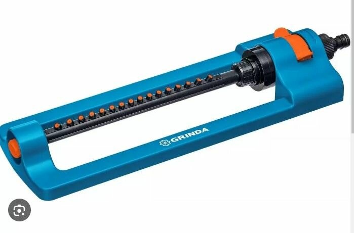 фото Опрыскиватель Deli Дождеватель-разбрызгиватель осциллирующий веерный 17 латунных сопел, площадь орошения до 350кв.м, плавная регулировка рас