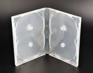 DVD Box (коробка) на 4 диска (полупрозрачный футляр) (комплект из 6 шт.)