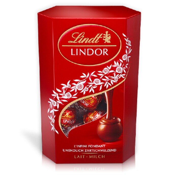 Конфеты Lindt Lindor из молочного шоколада с тающей начинкой, 200г