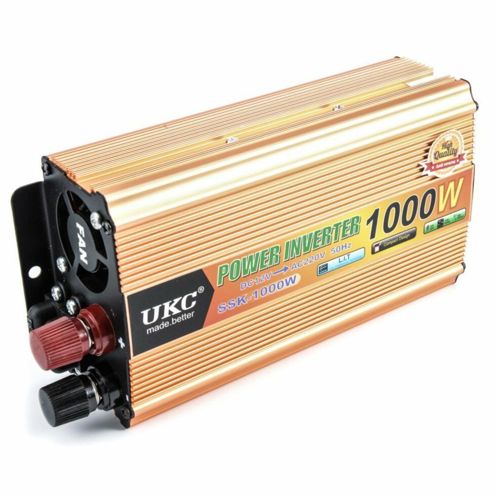 Инвертор напряжения 12-220V UKC 1000W