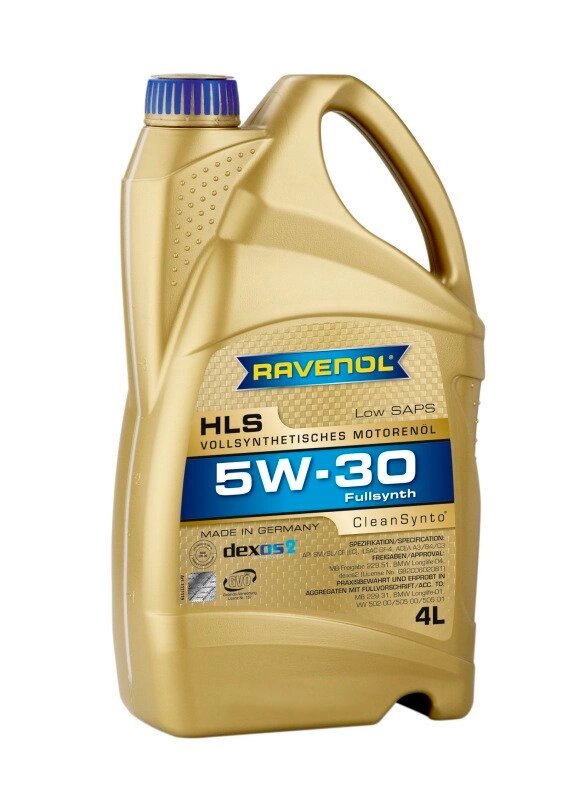 Синтетическое моторное масло RAVENOL HLS SAE 5W-30