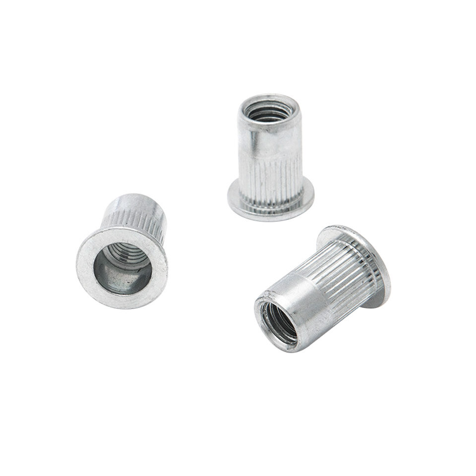 фото Заклёпки резьбовые стальные с насечкой М3×9 мм 50 шт в пакете 457309