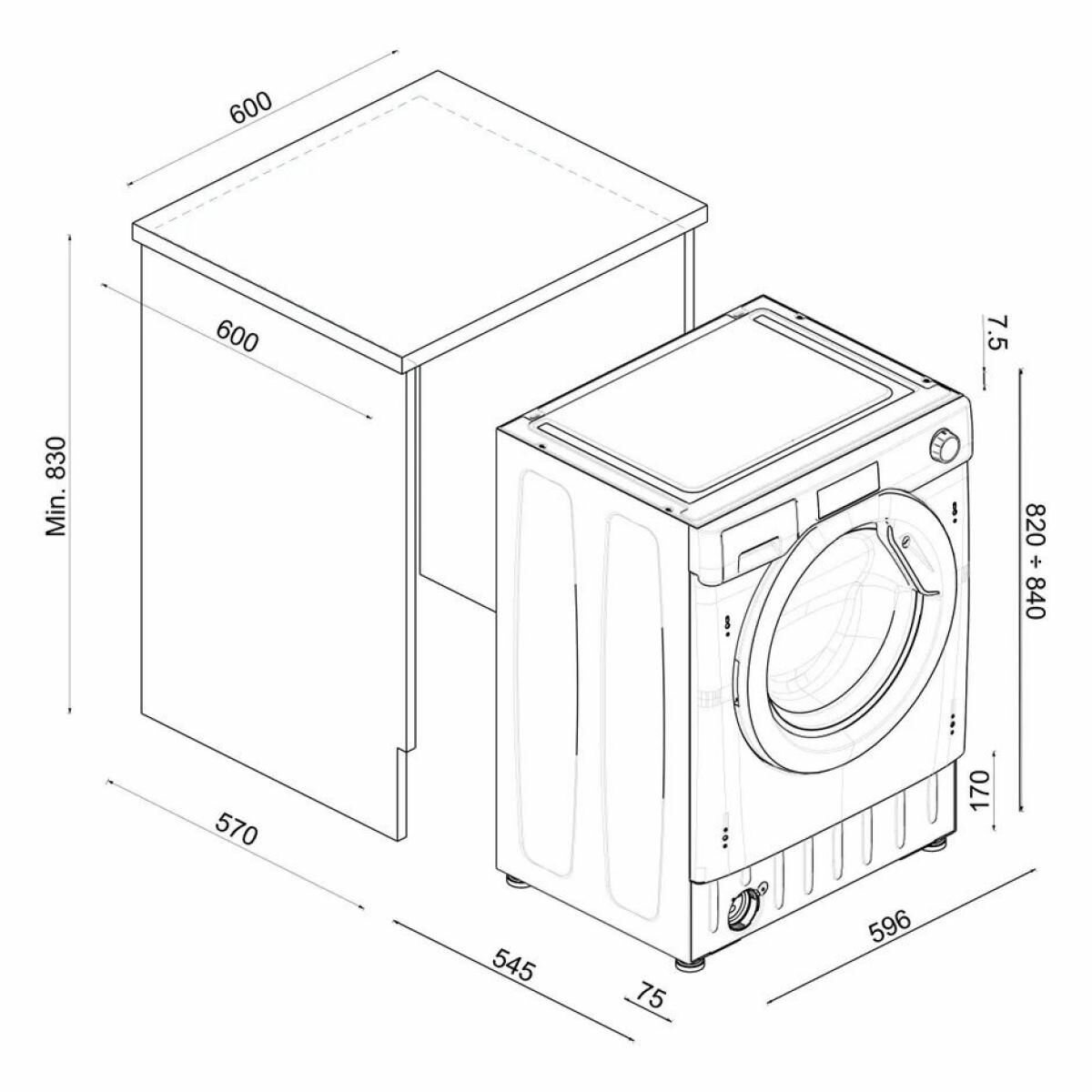 Встраиваемая стиральная машина HAIER HWQ90B416FWB - фотография № 5