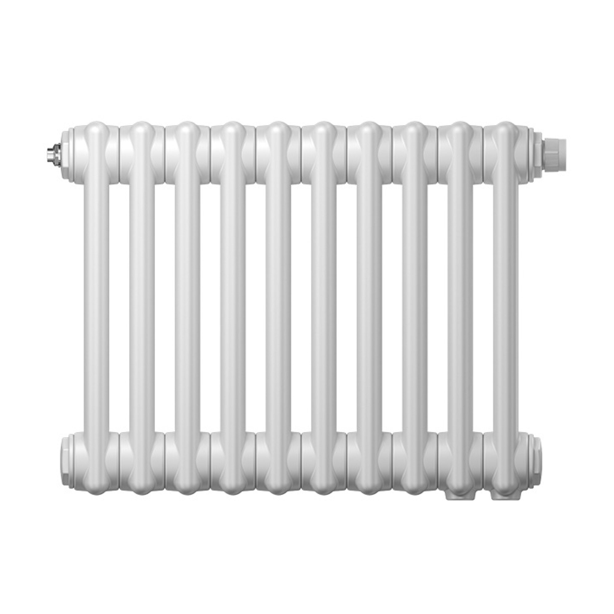Радиатор трубчатый Zehnder Charleston 2050 х 12 секции, нижнее подключение, цвет белый RAL9016
