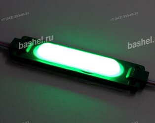 LED modul PCB-12-6SMD5730-G MOD82 100Lm, 1.5W, Green, IP44 70x18x8mm (матовое стекло), Модуль светодиодный