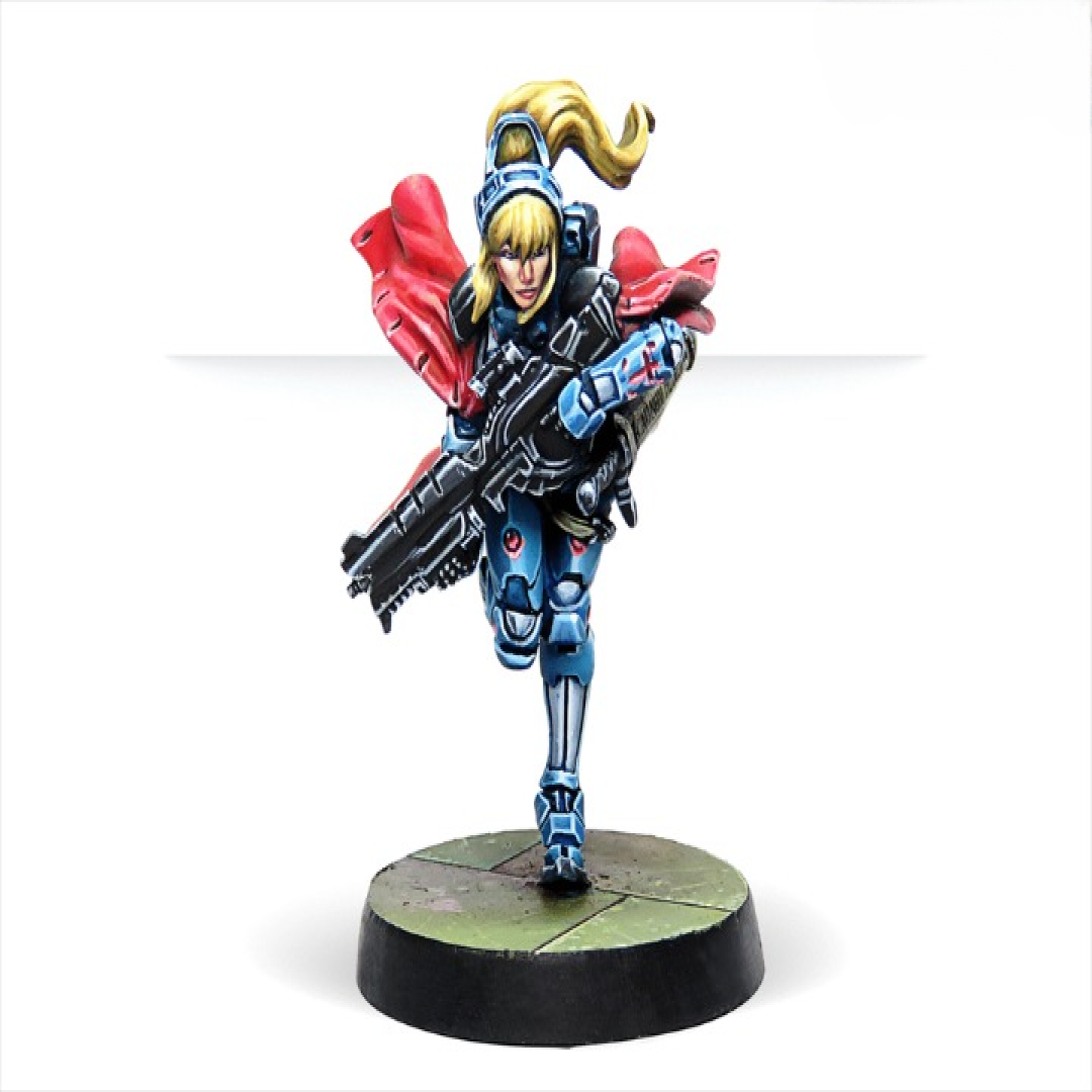 Миниатюры для Infinity Corvus Belli Jeanne d´Arc 2.0 (Mobility Armor)(SPITFIRE)