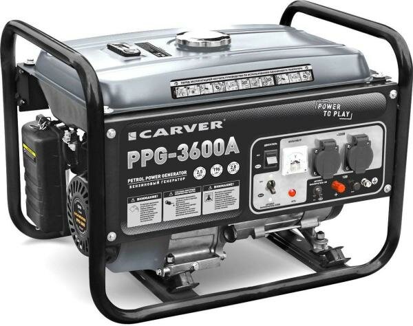 Бензиновый генератор Carver PPG-3600A (2800 Вт)