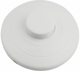 Выключатель-кнопка Rexant белый напольный для лампы