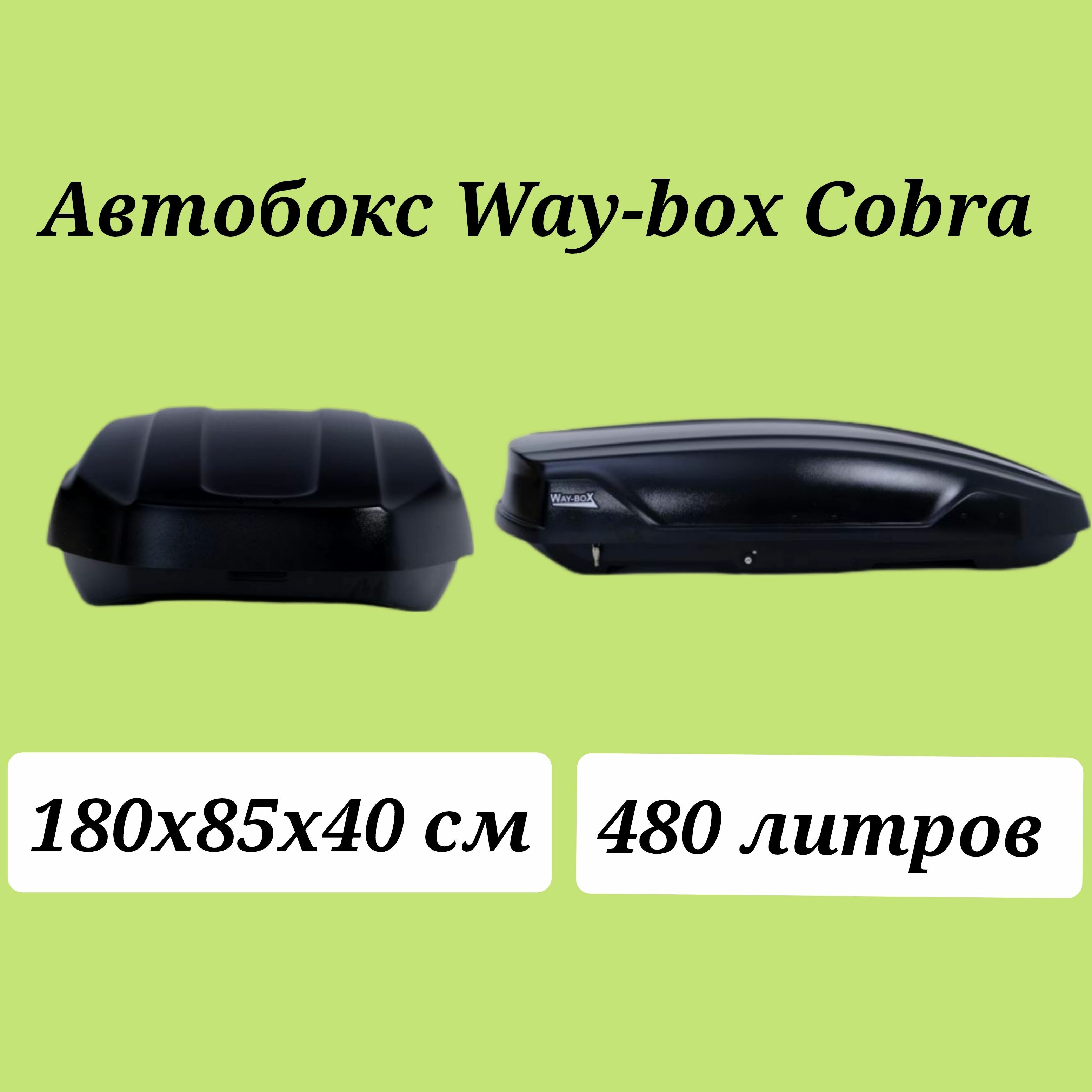 Автобокс Way-box Cobra 480 чёрный усиленный