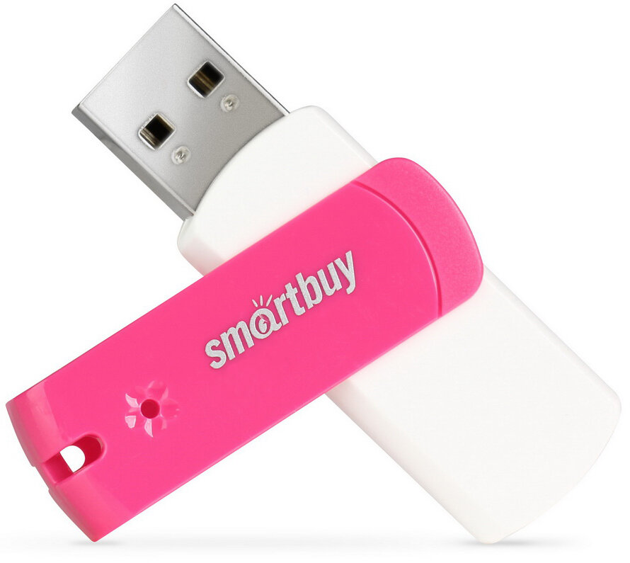 USB flash накопитель SmartBuy Diamond 32ГБ, USB2.0, розовый (SB32GBDP)