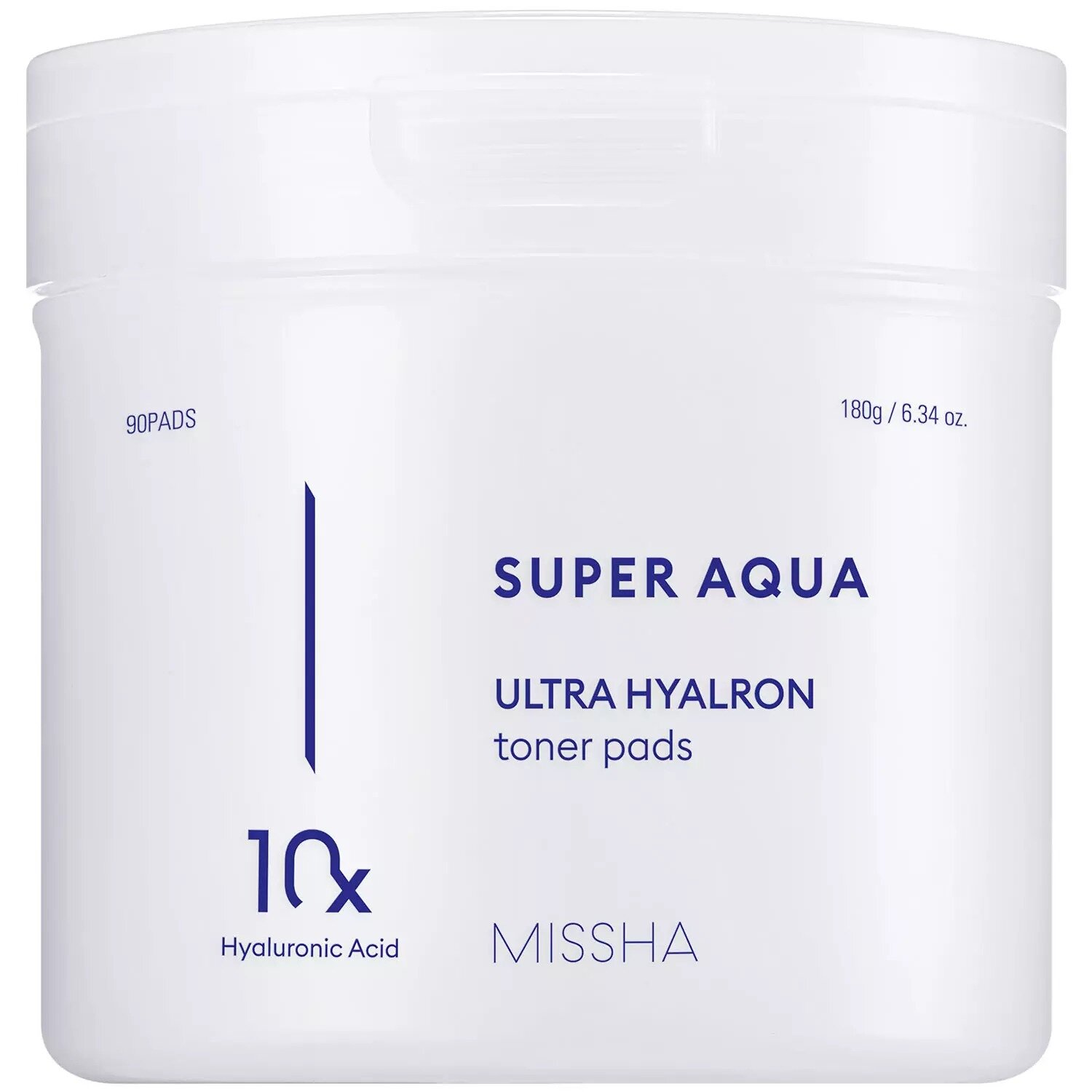 Тонер-пэды для лица MISSHA "Super Aqua", Ultra Hyalron, увлажняющие, 80 шт