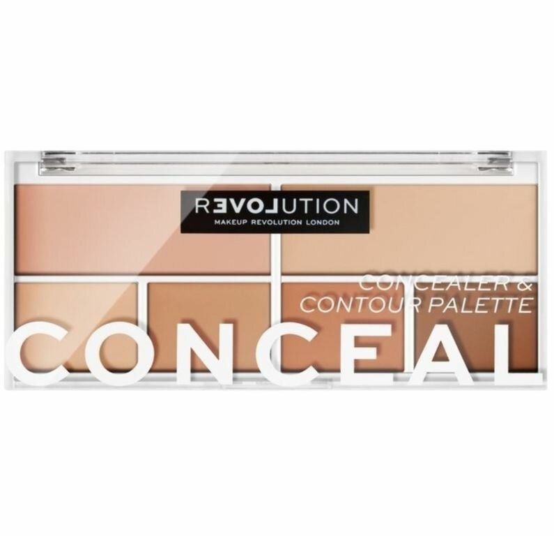 Relove by Revolution Палетка консилеров для макияжа Conceal Me Palette, Light