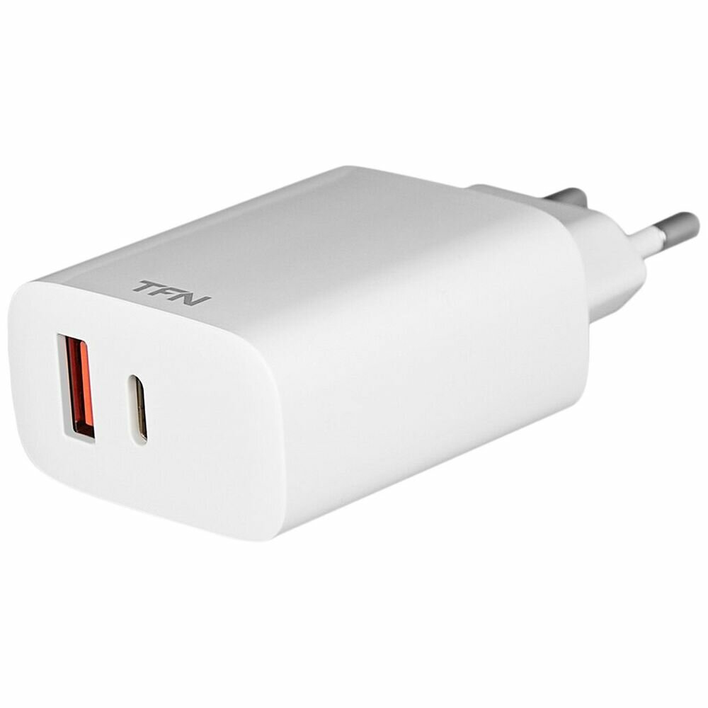 Сетевое зарядное устройство с функцией быстрой зарядки QUICK CHARGE+POWER DELIVERY QC3.0 PD3.0 30Вт для iPhone/Samsung/Huawei/Honor/Xiaomi