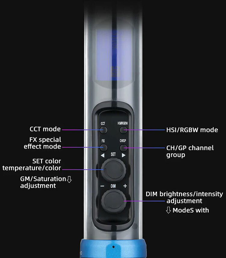 Осветитель LED SuteFoto TP25 RGB + софтбокс с сотами