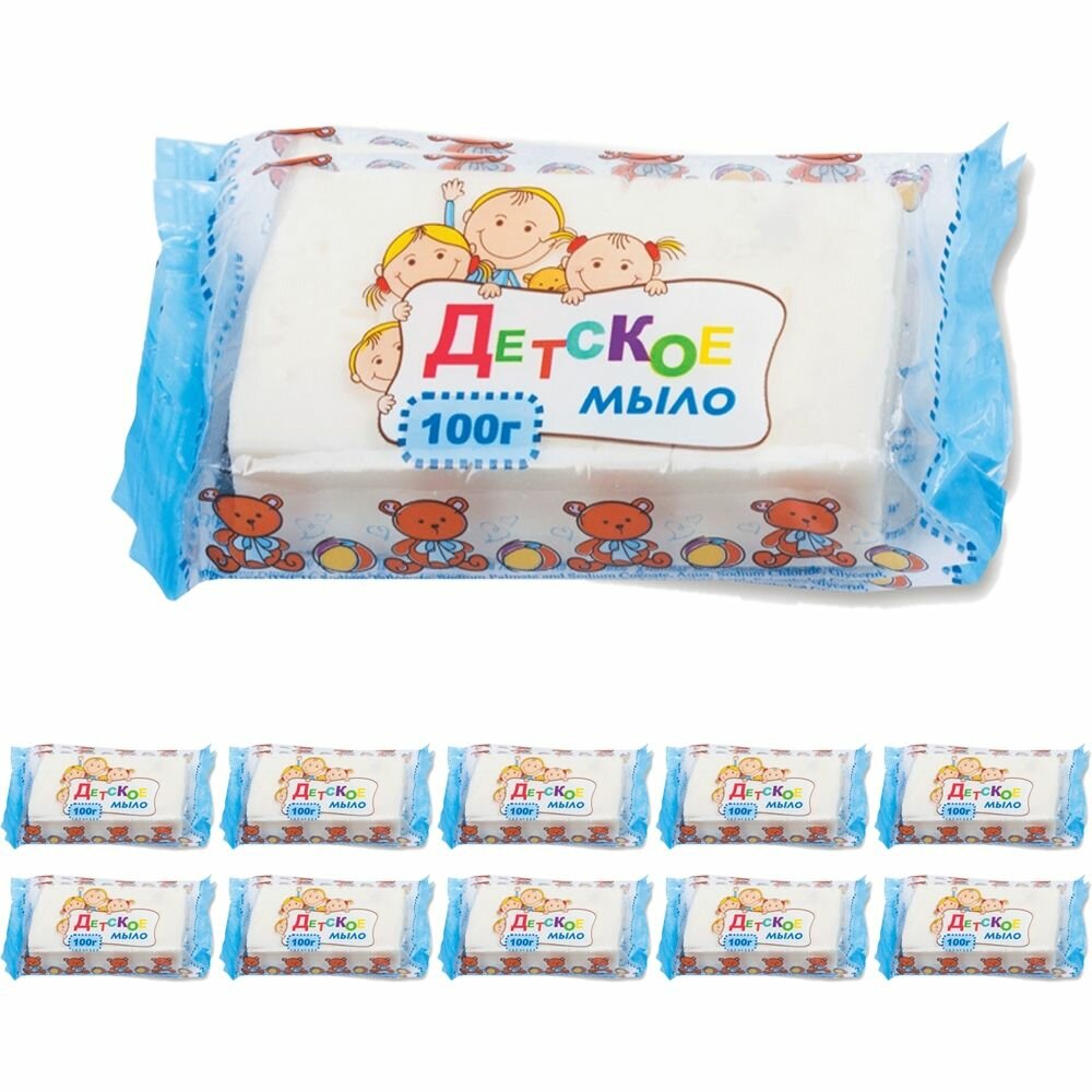 фото Мыло туалетное 100 г, "Детское" (эфко) - 10 шт