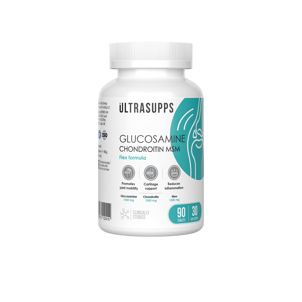 Ultrasupps Glucosamine Chondroitin MSM, 90 tab (90 таблеток)