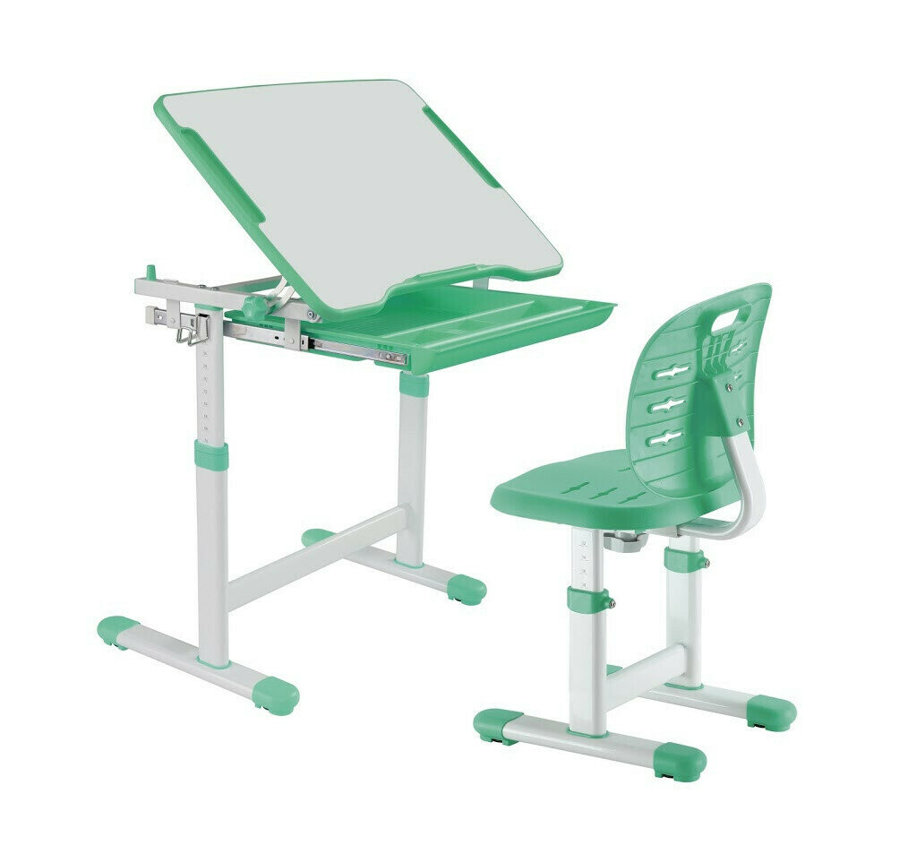 Парта для малышей и стул FUN DESK Piccolino II Зеленый