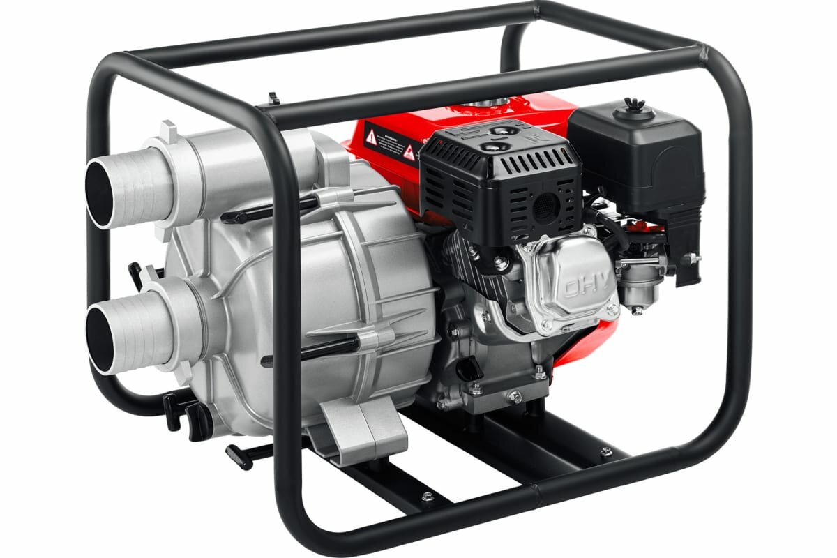 Бензиновая мотопомпа для грязной воды ЗУБР МПГ-1300 - фотография № 6