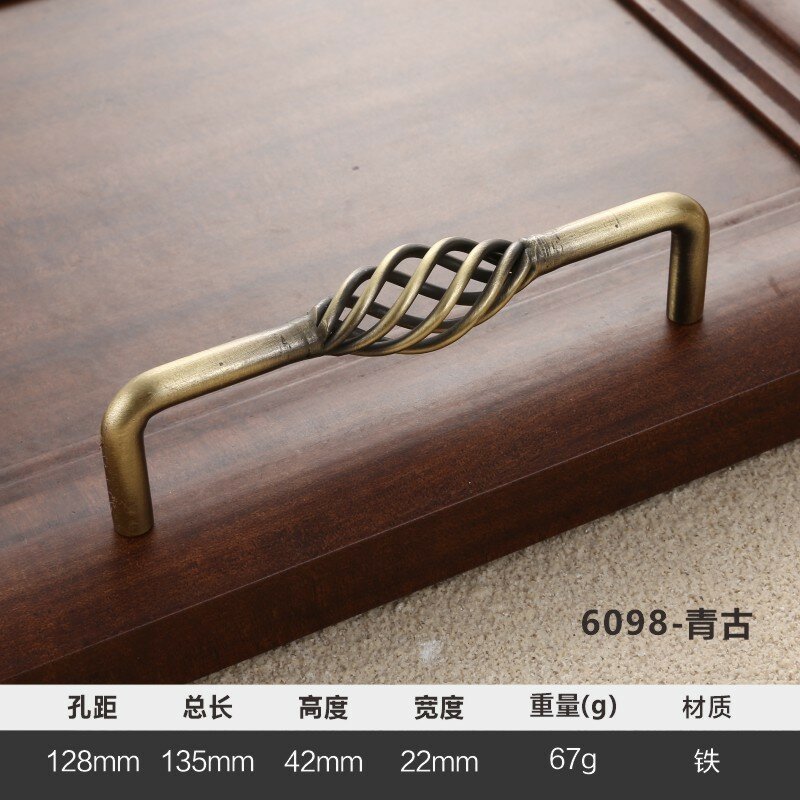 фото Ручка для шкафа Okali, из цинкового сплава, удлиненная, черная,