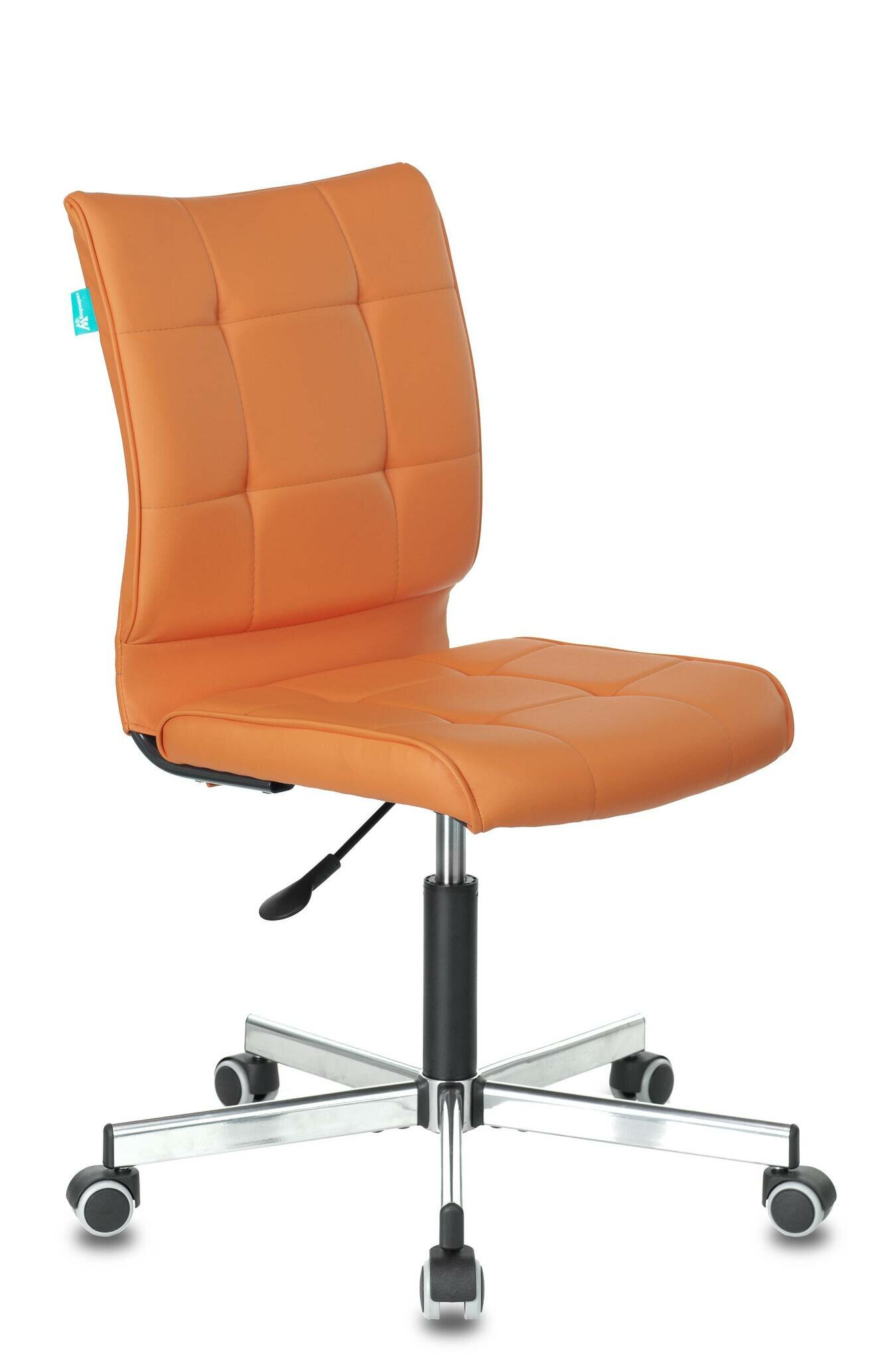 Компьютерное кресло Бюрократ CH-330M/OR-20 без подлокотников оранжевый сиденье обивка экокожа крестовина мет