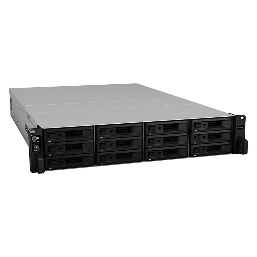 Synology RS3618xs Сетевое хранилище 12x2.5"/3.5" SATA Intel Xeon D-1521/4x2.4GHz 8GB DDR4 горячая замена 4x1 Гбит/с