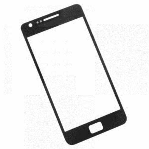 Стекло для Samsung Galaxy S2 i9100 черное (для переклейки модуля)