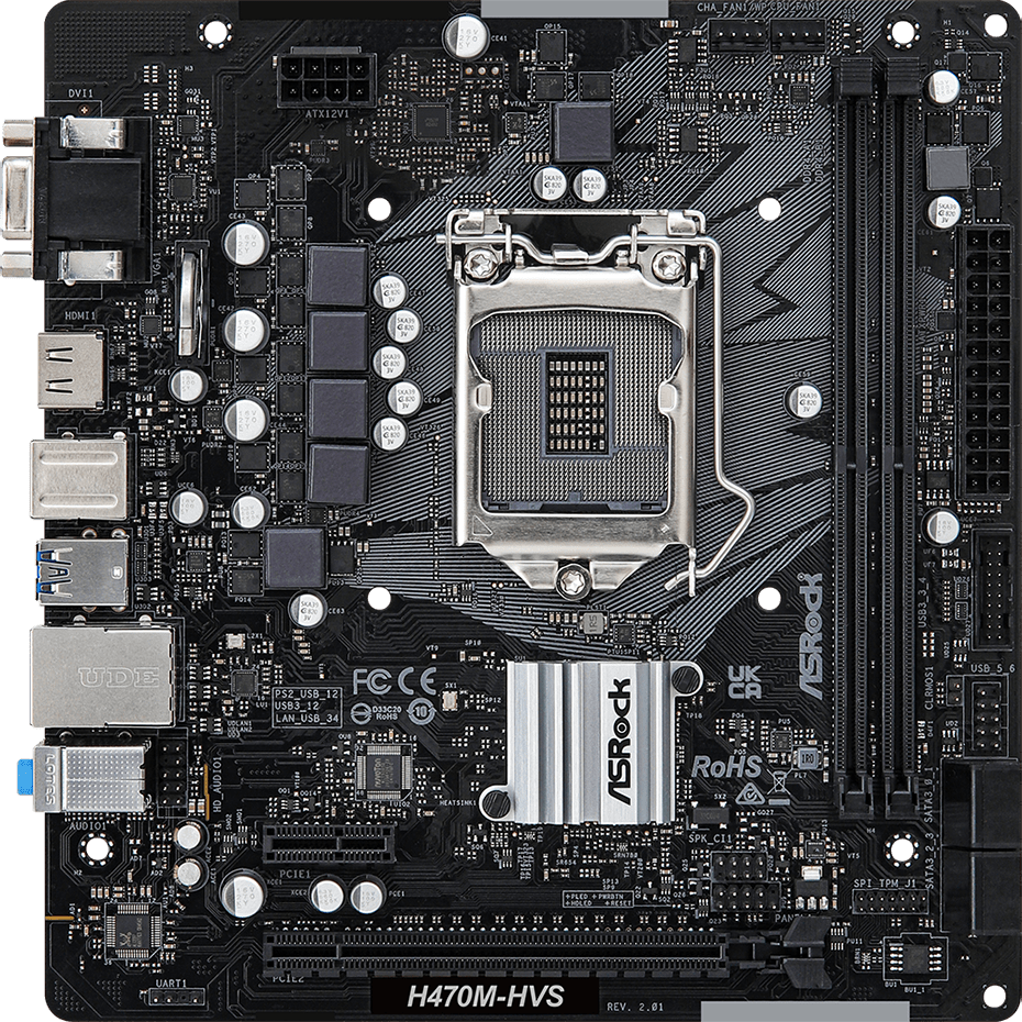 Материнская плата ASRock H470M-HVS R2.0