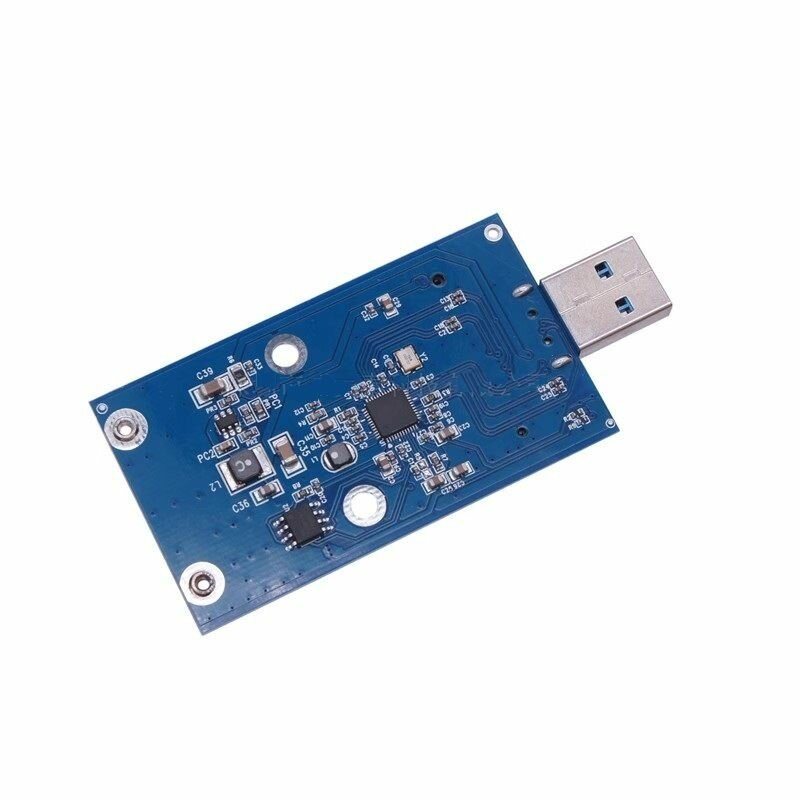 MSATA к твердотельному накопителю SSD USB3.0 встроенный беспроводной жесткий диск mini pci-e к USB-адаптеру ASM