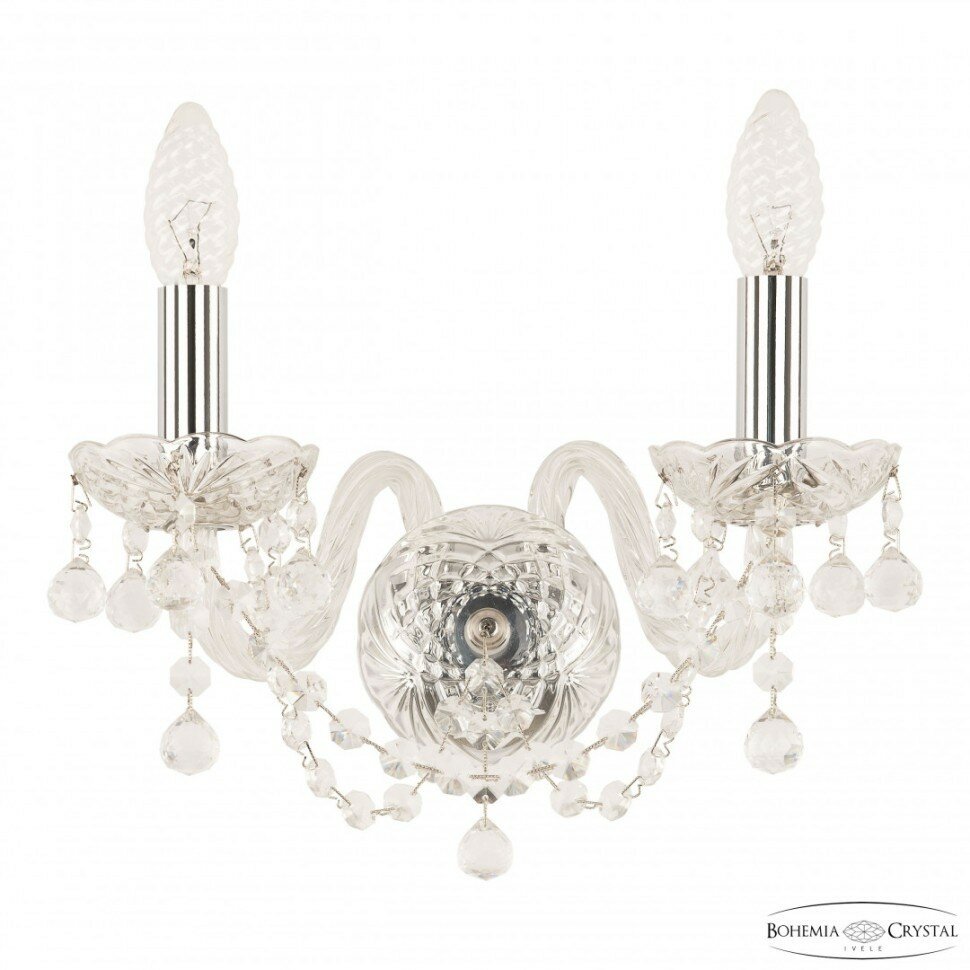 Бра Bohemia Ivele Crystal 108 108B/2/141 Ni - фото №1