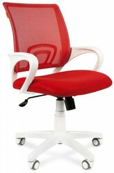 Кресло Chairman 696 белый пластик TW-19/TW-69 красный