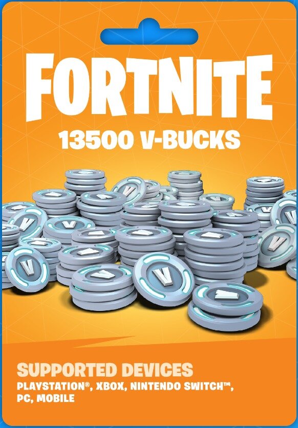 Подарочная Карта пополнения Fortnite 13500 V-bucks - GIFT CARD Fortnite 13500 v bucks Global/RU