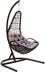 Подвесное кресло GreenGard Арина на опоре коричневое