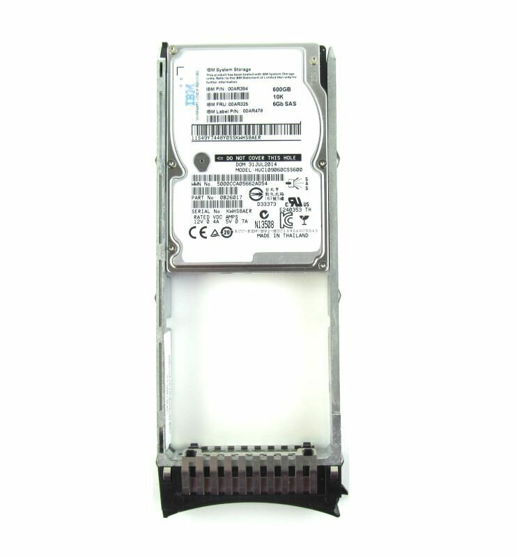   IBM 2,5"600GB 6G 10K SAS V7000 G2 00AR325