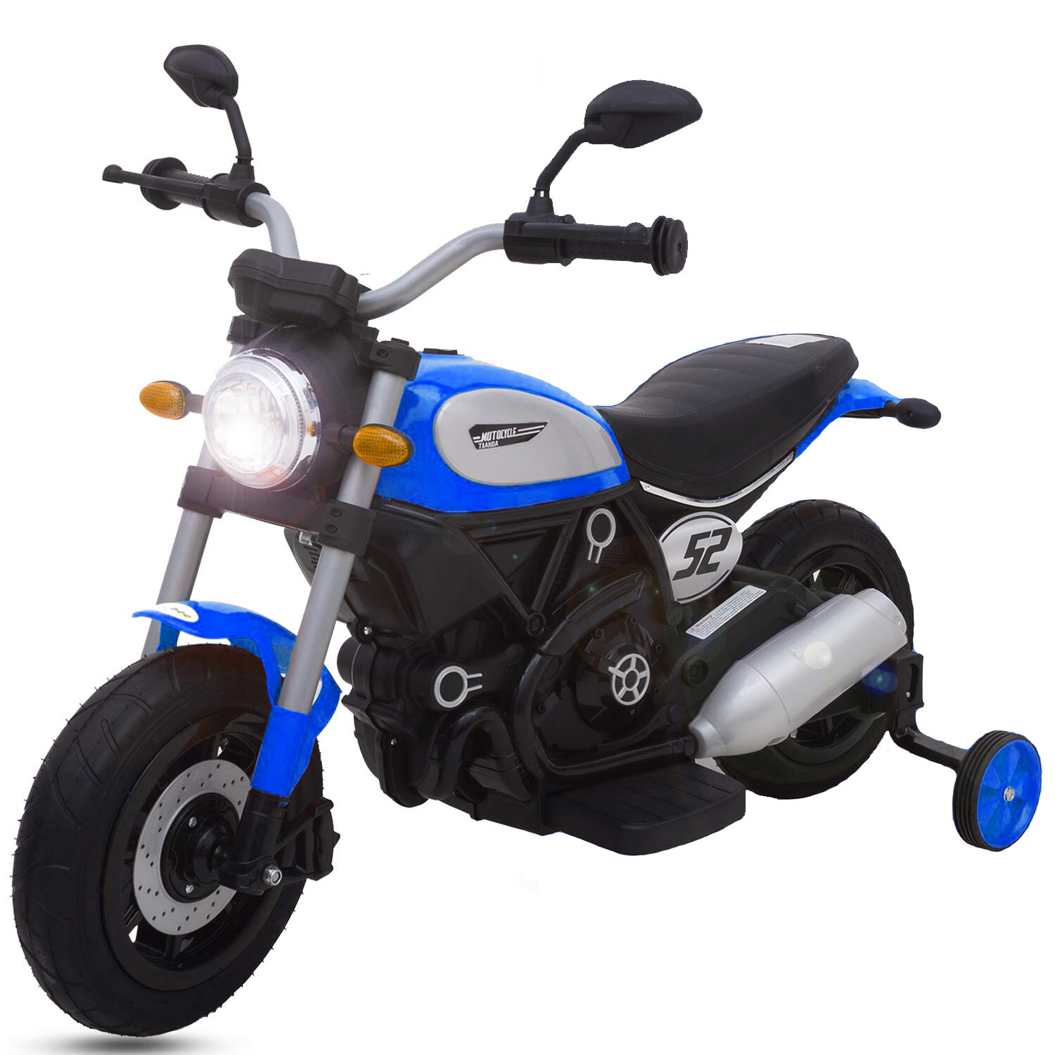 QIKE Детский мотоцикл Qike Чоппер синий - QK-307-BLUE